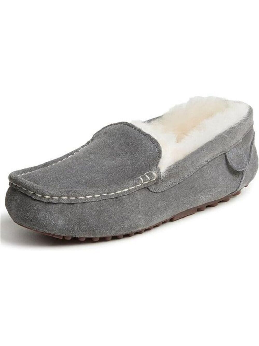 Shearling Moccasin Slippers Women Memory Foam House Shoes Indoor Outdoor